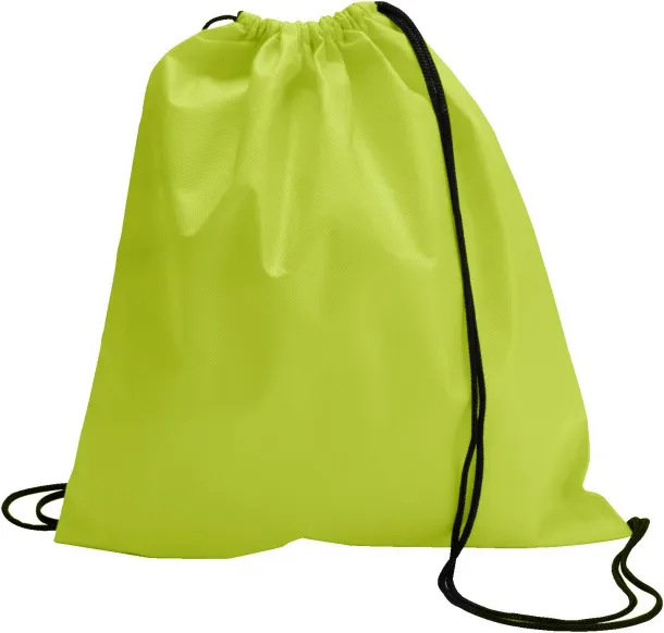Nico Nonwoven (80 gr/m²) drawstring backpack Limeta