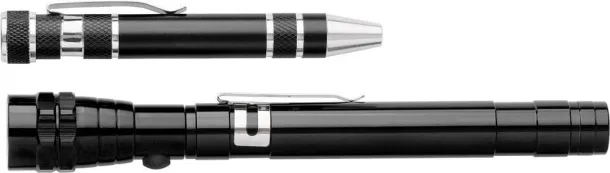 OLIVIA Aluminium 2-in-1 torch Crna