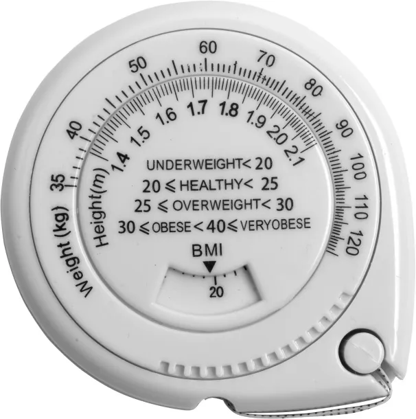 JASPER ABS BMI tape measure white