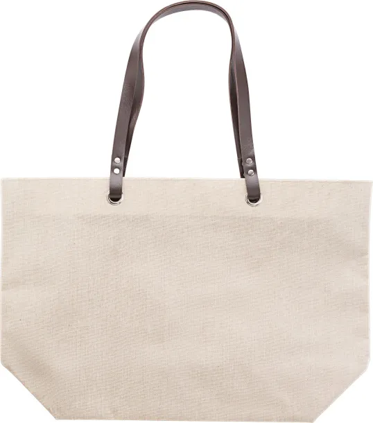 Callisto Linen (260 gr/m²) beach bag brown