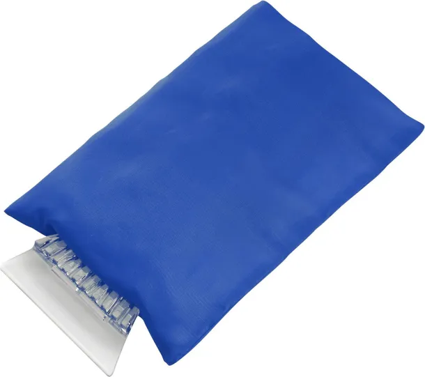 Doris ABS ice scraper and polyester glove  cobalt blue