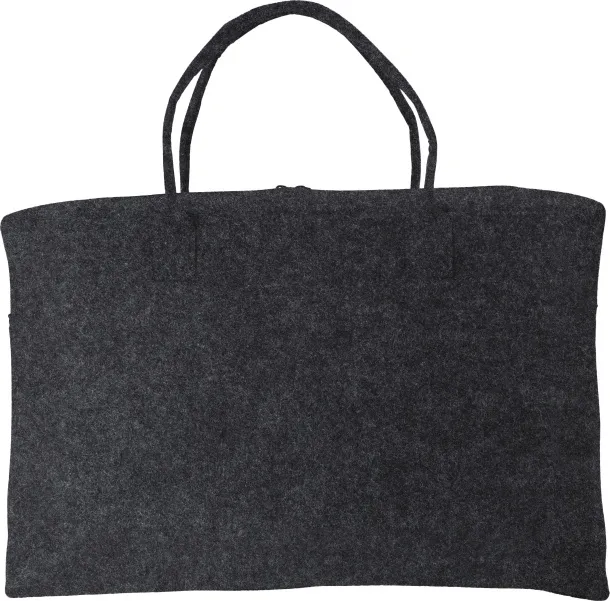 Savannah rPET felt duffle bag dark grey