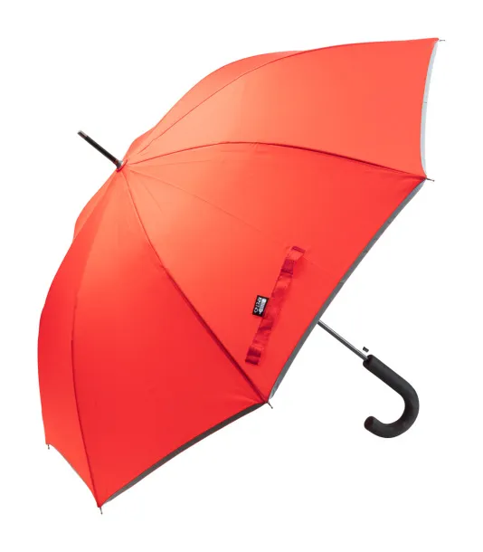 Thunder Max reflective RPET umbrella Red