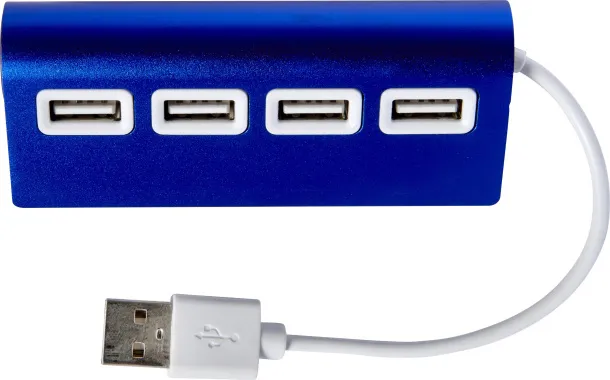 Leo Aluminium USB hub  blue