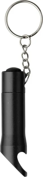 CARLA Aluminium 2-in-1 key holder Crna