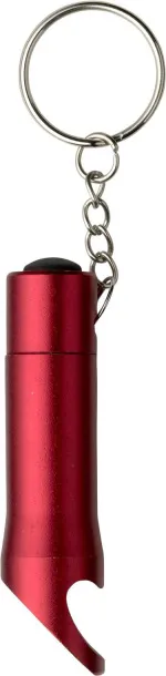 CARLA Aluminium 2-in-1 key holder Crvena