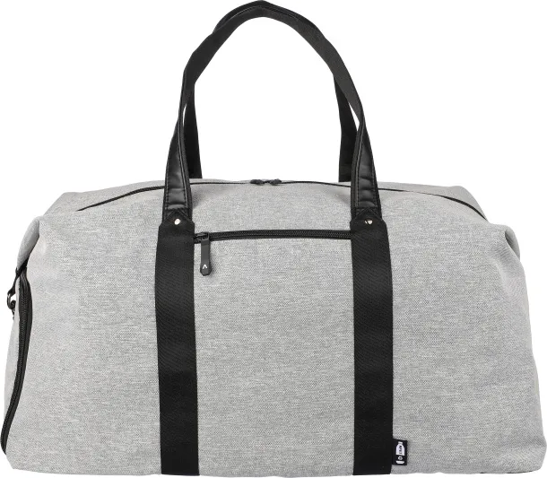 DESMOND 600D recycled polyester duffle bag light grey