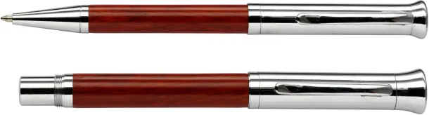 Robin Wooden writing set  brown