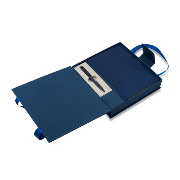 LOVINA gift set of notebook and pen Dark Blue