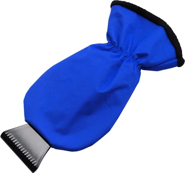 Ashton ABS ice scraper and polyester glove  cobalt blue