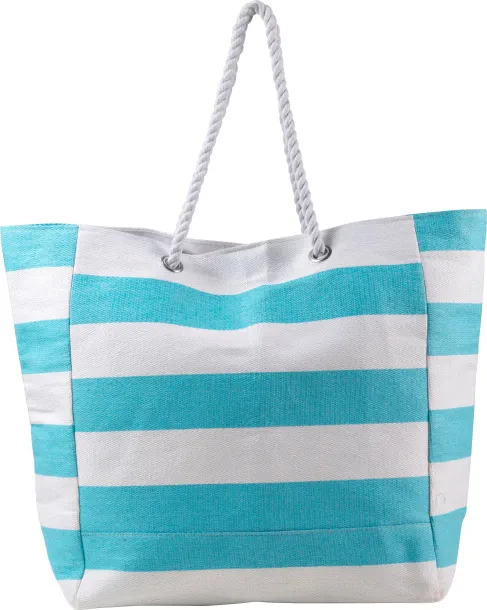 Luzia Cotton beach bag light blue