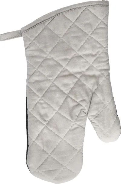 Elsie Cotton oven mittens  grey