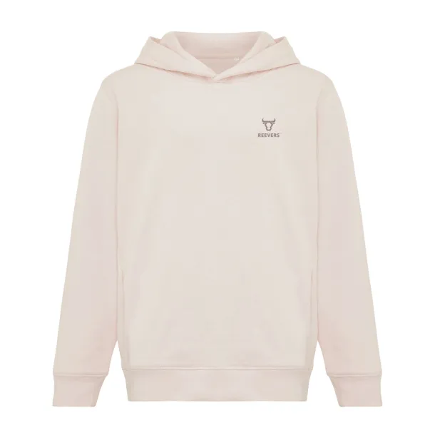Iqoniq Yengo dječji hoodie od recikliranog pamuka s bičnim džepovima, 280 g/m² - iqoniq cloud pink 