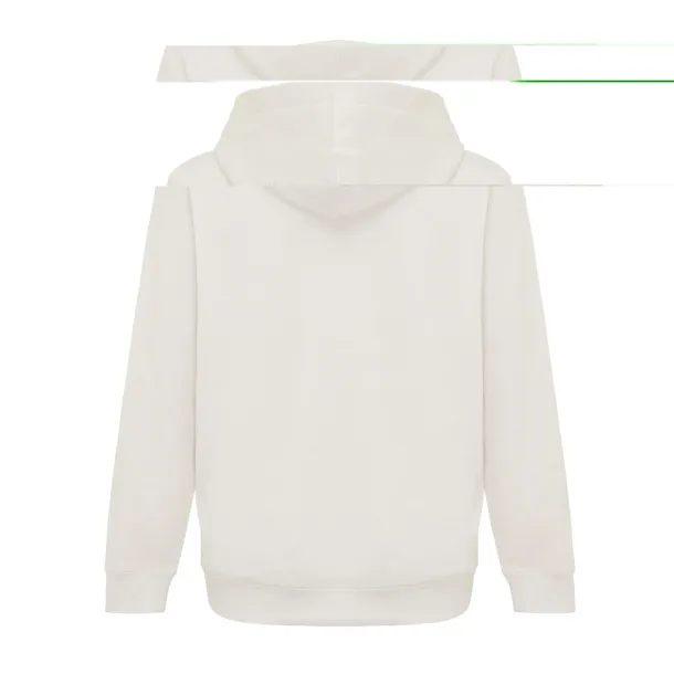 Iqoniq Yengo dječji hoodie od recikliranog pamuka s bičnim džepovima, 280 g/m² - iqoniq ivory white 
