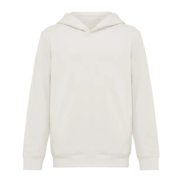 Iqoniq Yengo dječji hoodie od recikliranog pamuka s bičnim džepovima, 280 g/m² - iqoniq ivory white 