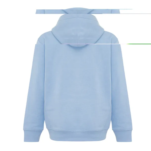 Iqoniq Yengo dječji hoodie od recikliranog pamuka s bičnim džepovima, 280 g/m² - iqoniq sky blue