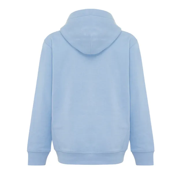 Iqoniq Yengo dječji hoodie od recikliranog pamuka s bičnim džepovima, 280 g/m² - iqoniq sky blue
