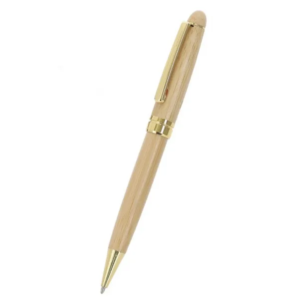  Bamboo ball pen in case beige