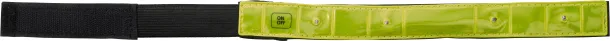 Anni Nylon (500D) and PVC reflective strap with lights  Žuta