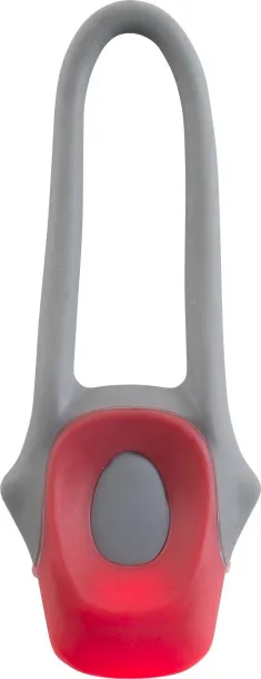 Abigail Plastic and silicone bicycle light  red