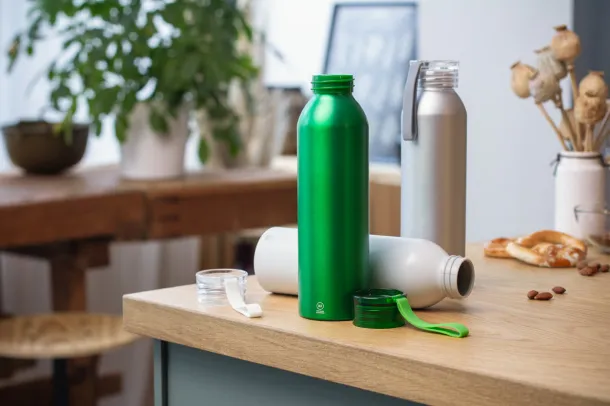 Ralusip recycled aluminium bottle Green