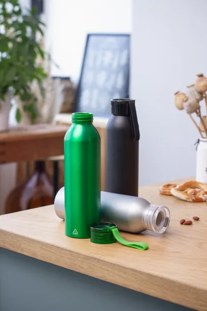 Ralusip recycled aluminium bottle Green