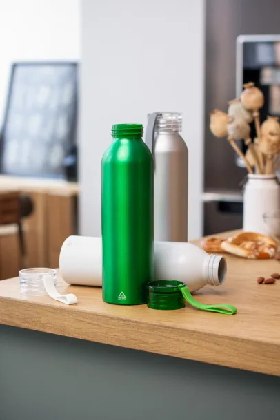 Ralusip recycled aluminium bottle Green