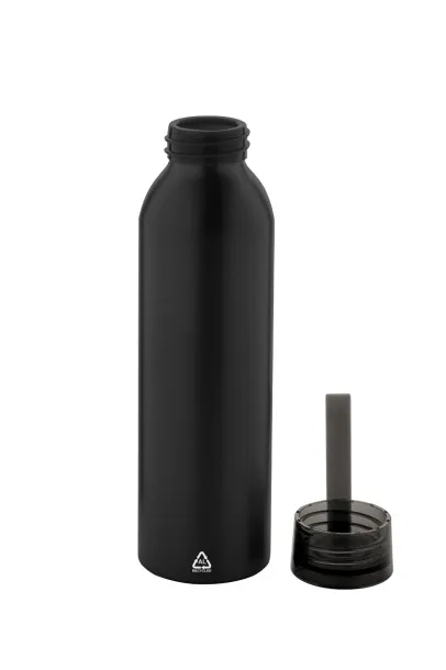 Ralusip recycled aluminium bottle Black