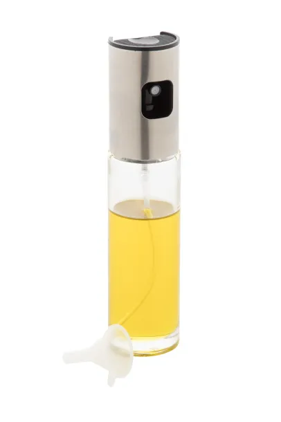 Liguria oil dispenser spray Transparent Silver