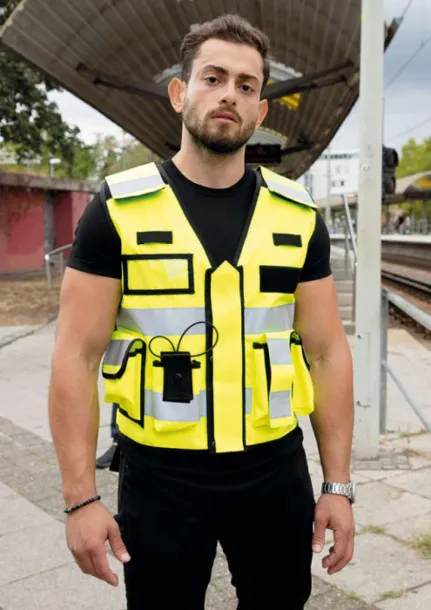 „Bonn“ taktički sigurnosni prsluk - Korntex Hi-Vis Yellow Navy