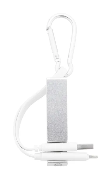 Cappy USB charger cable Silver