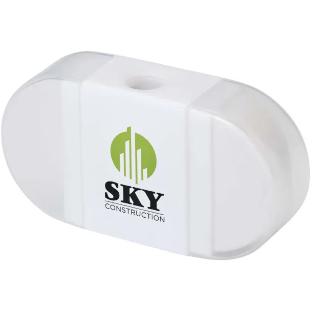 Velvi pencil sharpener with eraser White