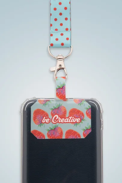 Subyard Mobile RPET personalizirana RPET vezica za držač mobitela Bijela