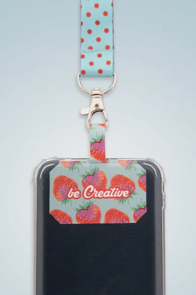 Subyard Mobile RPET personalizirana RPET vezica za držač mobitela Bijela