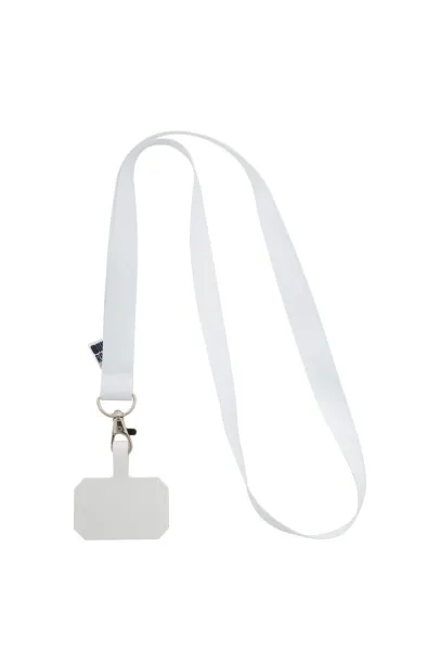 Subyard Mobile RPET custom RPET mobile holder lanyard White
