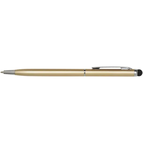 Ore aluminium ballpoint pen with stylus (blue ink) Champagne
