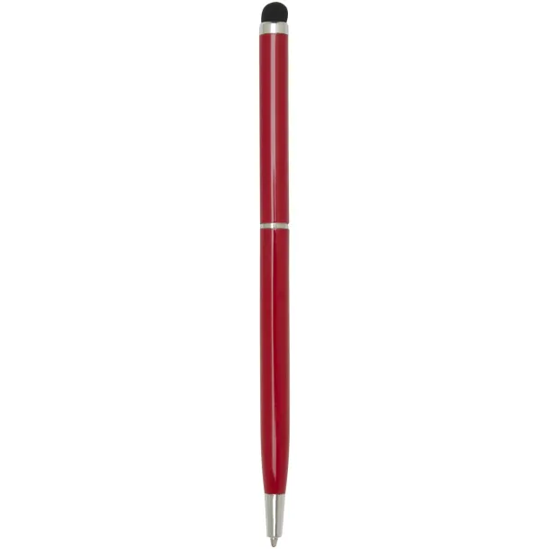 Ore aluminium ballpoint pen with stylus (blue ink) Red