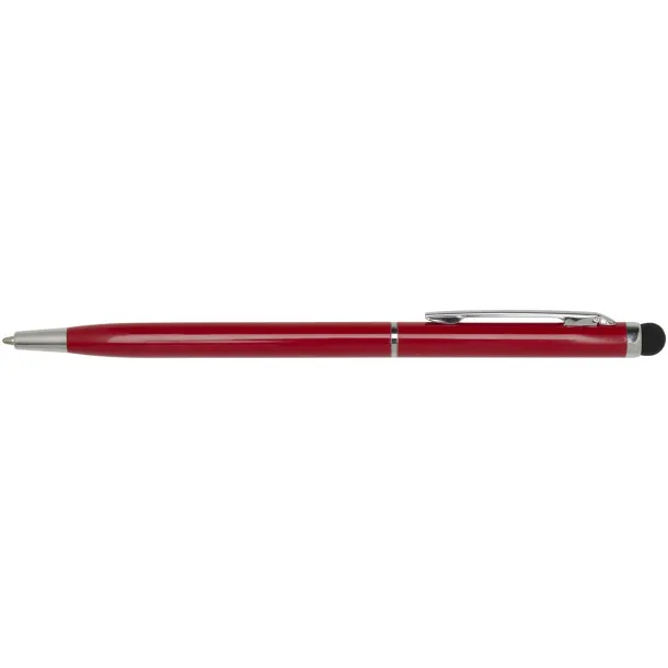 Ore aluminium ballpoint pen with stylus (blue ink) Red