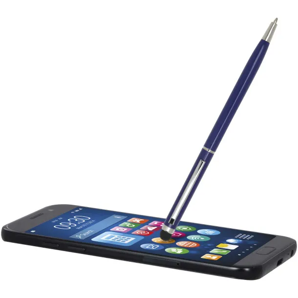 Ore aluminium ballpoint pen with stylus (blue ink) Ocean blue