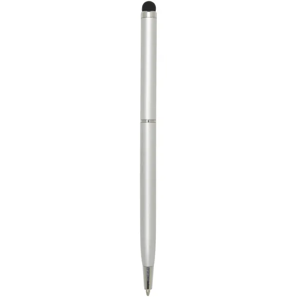 Ore aluminium ballpoint pen with stylus (blue ink) Silver
