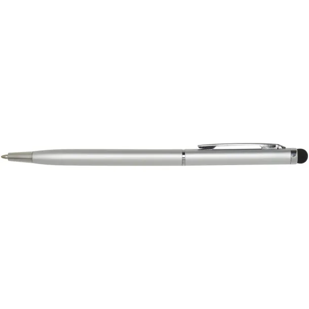 Ore aluminium ballpoint pen with stylus (blue ink) Silver