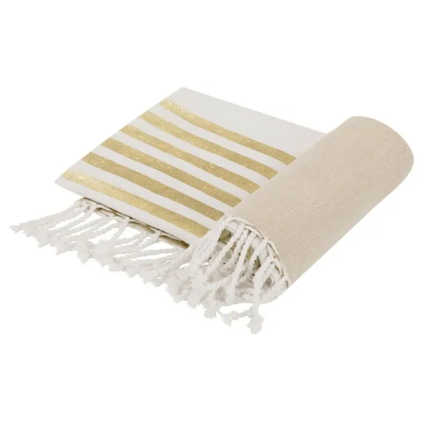  Recycled cotton towel gold