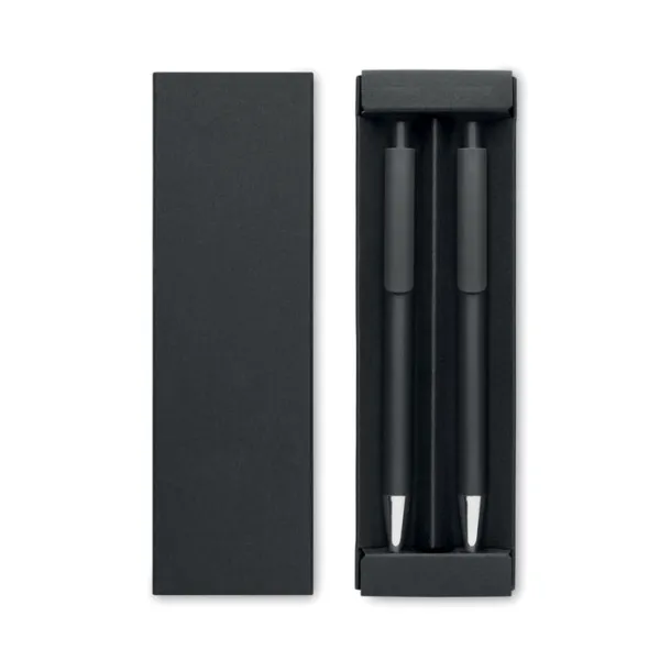 ORWELL Recycled aluminium pen set Black