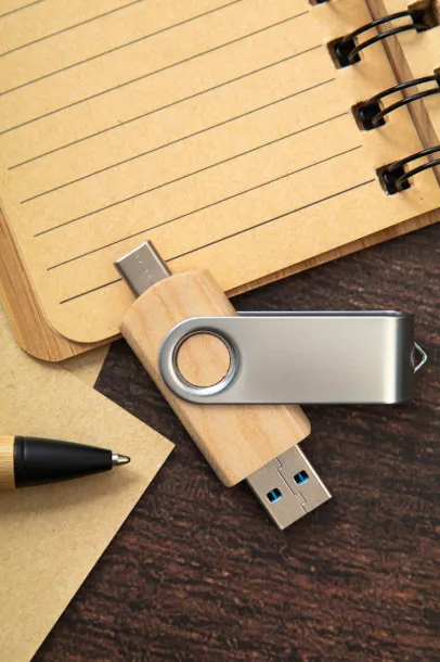 BooSpin OTG USB flash drive Natural