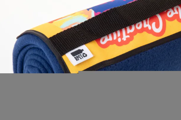 Reporta personalizirani RPET polarni pokrivač, 200 g/m² Tamno plava