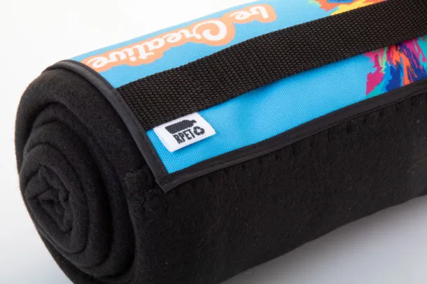 Reporta personalizirani RPET polarni pokrivač, 200 g/m² Crna