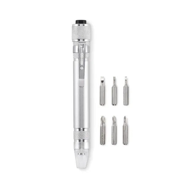 TUBULAR recycled multi tool pen Silver