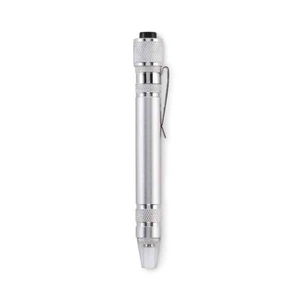 TUBULAR recycled multi tool pen Silver