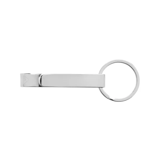  RCS recycled zinc alloy bottle opener keychain - XD Collection Silver 