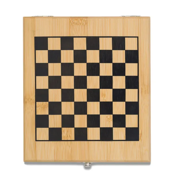 ABRUZZO chess and wine set Beige